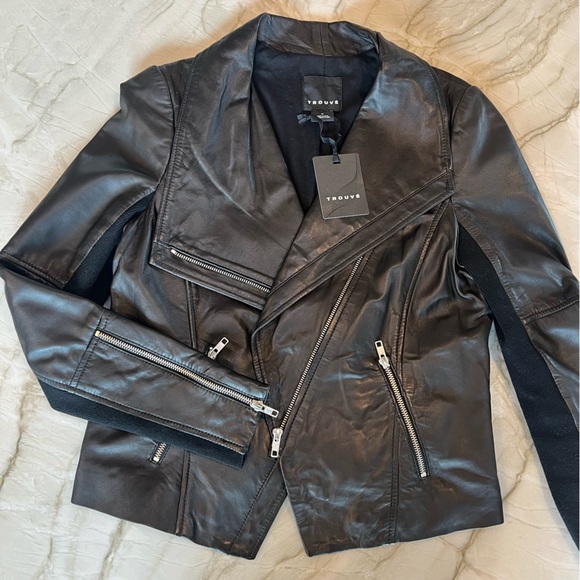 Trouve Jackets & Blazers - REVOLVE x Trouvé 100% Leather Jacket